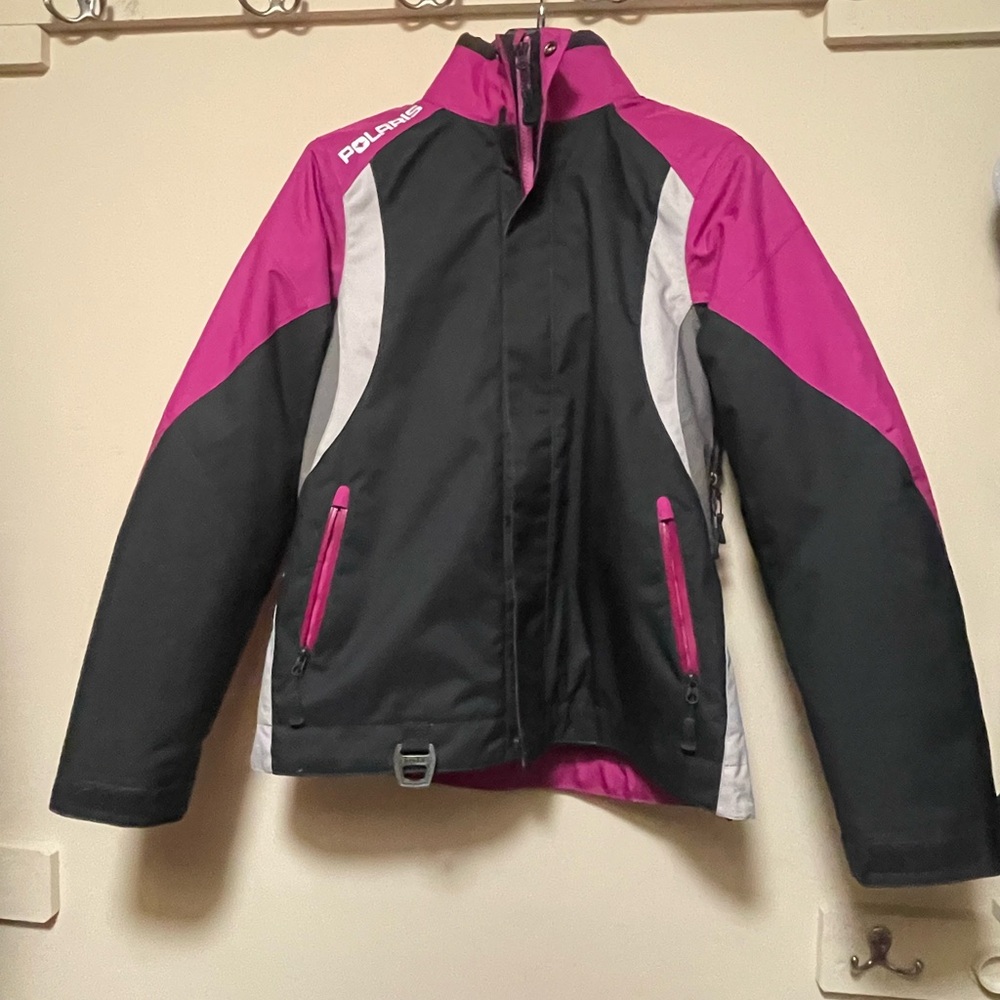 Women's Black and Pink Jacket